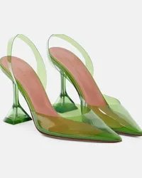 Amina Muaddi Pumps slingback Holli Glass in PVC Verde