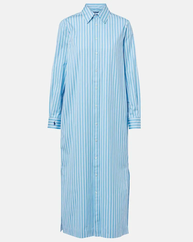 Ralph Lauren Abito chemisier in cotone Blu