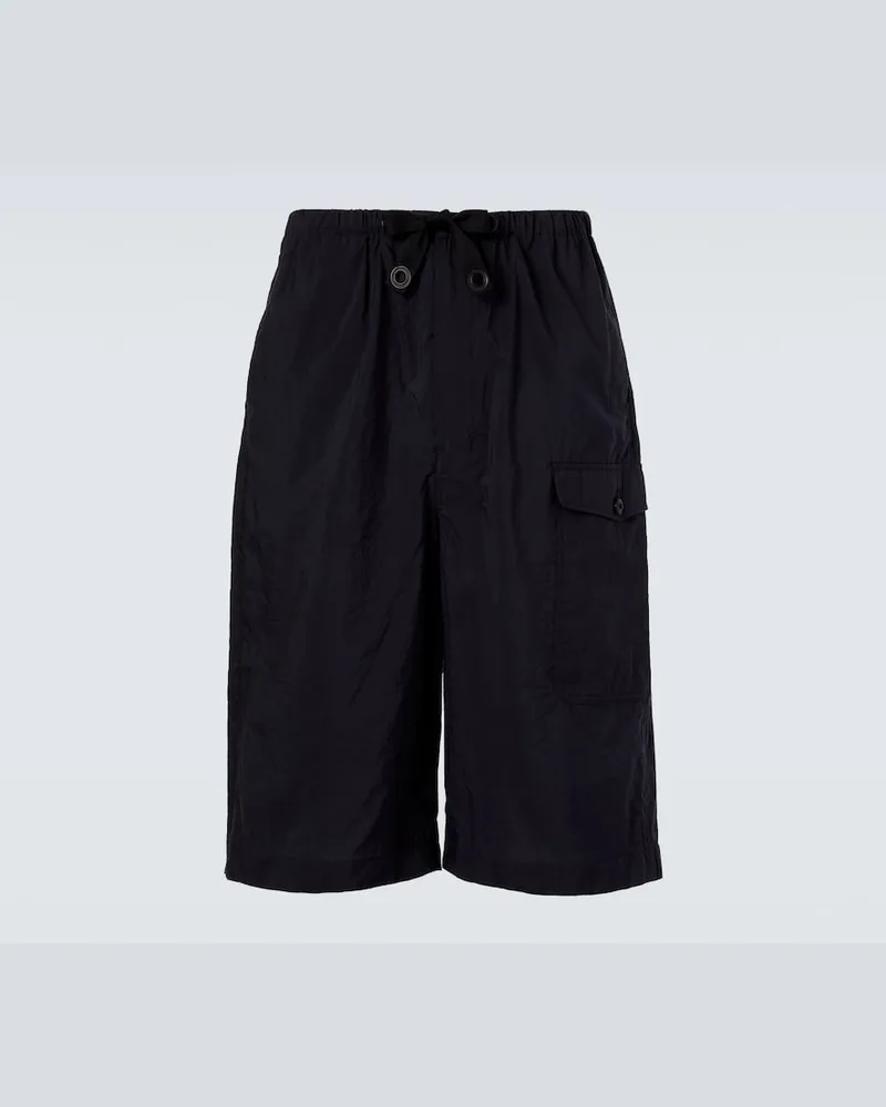 Christophe Lemaire Bermuda in misto cotone Nero