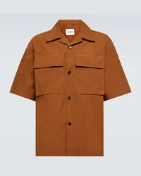 Jil Sander Camicia in cotone Marrone