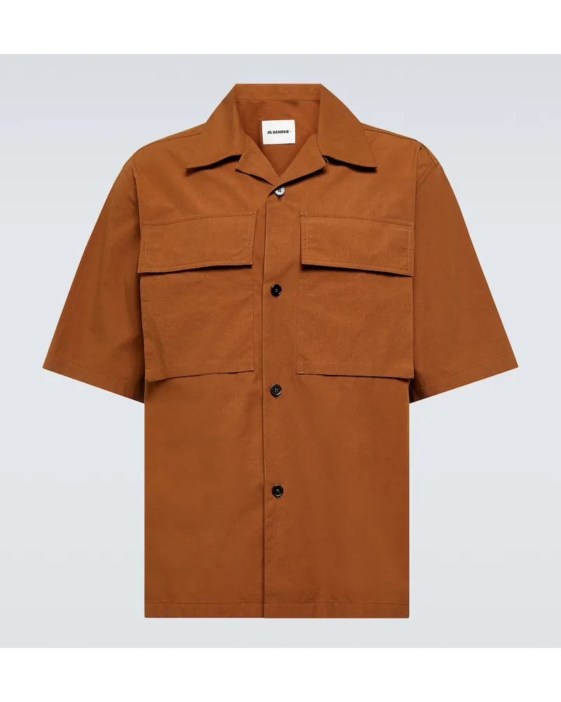 Jil Sander Camicia in cotone Marrone