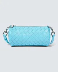 Bottega Veneta Borsa a tracolla Barrel Mini in pelle Blu