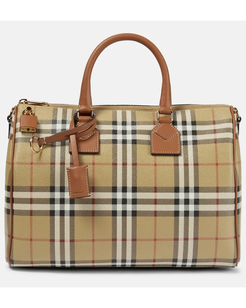 Burberry Borsa Burberry Check Medium in canvas Multicolore