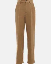 The Row Pantaloni Gustavo in misto lana Beige