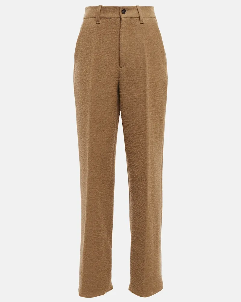 The Row Pantaloni Gustavo in misto lana Beige
