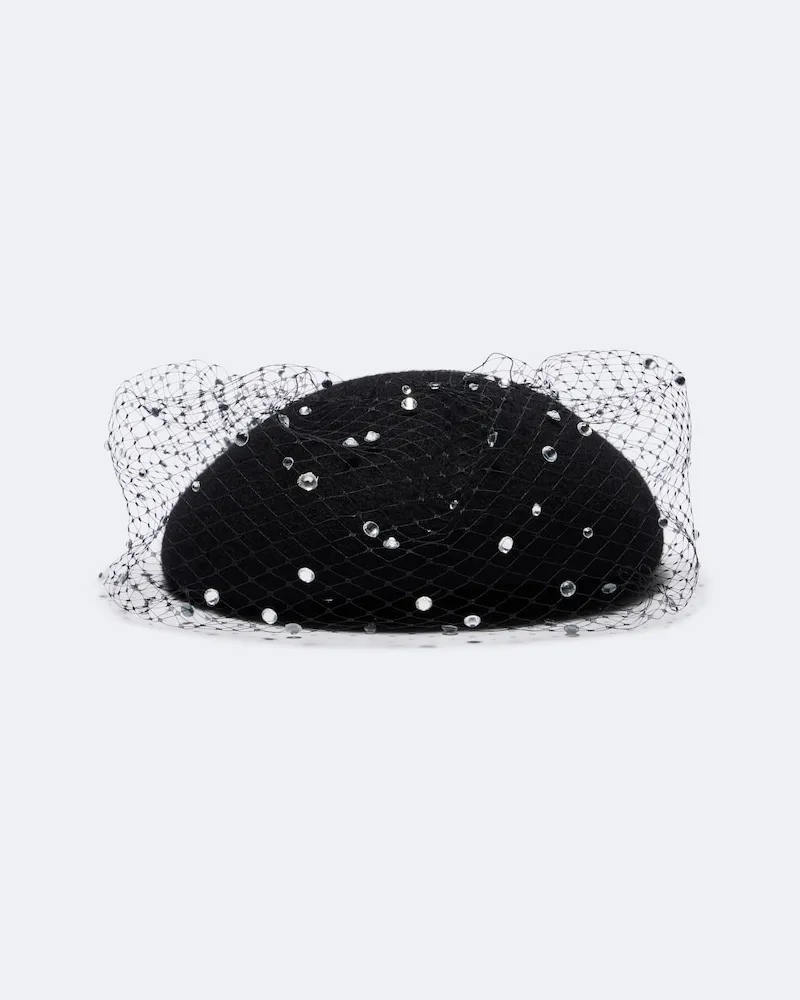 Jennifer Behr Cappello Voilette Nero
