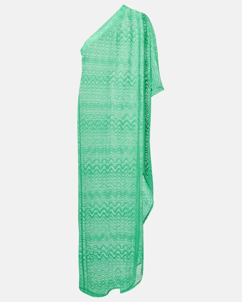 Melissa Odabash Abito lungo monospalla Savannah Verde