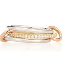 Spinelli Kilcollin Anello Sonny in oro rosa, giallo e bianco 18kt con diamanti Oro