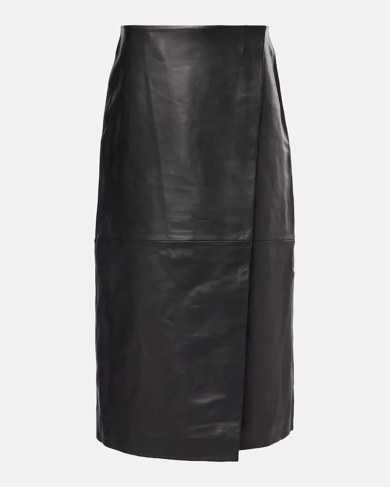 FRANKIE Shop Gonna a portafoglio Hedi in pelle Nero