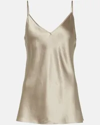 Joseph Camisole Clea in raso di seta Beige