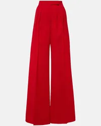 Max Mara Pantaloni Rimini in lana vergine Rosso