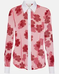 Dries van Noten Camicia in jacquard di cotone Rosa