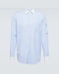 Winnie NYC Camicia in popeline di cotone a righe Blu