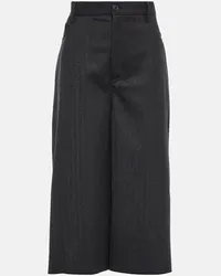 Balenciaga Pantaloni culottes in lana Nero