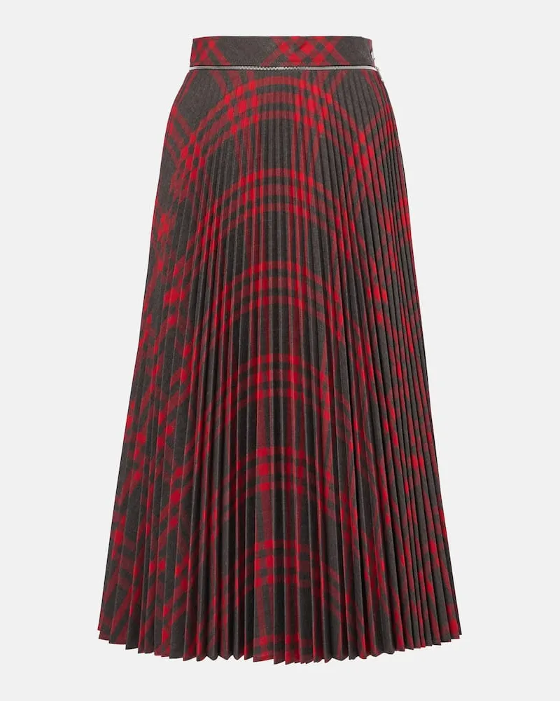 Burberry Gonna midi Burberry Check plissÃ Multicolore