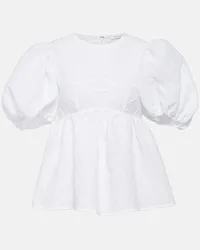 Cecilie Bahnsen Top Summer Bianco