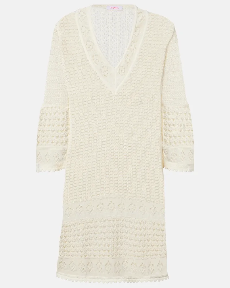 Eres Abito corto Divina in crochet Beige