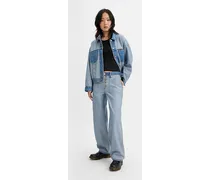 Dad Jean reversibili oversize Blu / Soft As Butter Mid No Dp
