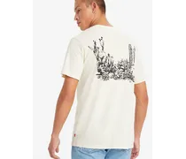 T shirt Classic stampata Bianco / Levi Cactus Oatmeal