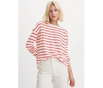 T shirt Margot a manica lunga Rosso / Saint Stripe Script Red