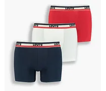 Boxer parigamba ® Basic con logo sportivo Confezione da 3 Multicolore / White / Blue / Red