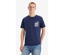 T shirt Classic stampata Blu / Western Logo Naval Academy