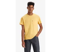 T shirt classica con taschino Giallo / Sahara Sun