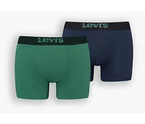 Levi's Boxer parigamba  con illusione ottica uomo biologici Verde / Green Verde