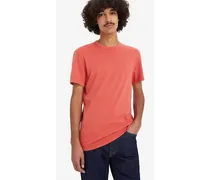Levi's T shirt slim di alta qualità Rosso / Garment Dye Baked Apple Rosso