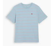 T shirt Housemark Original (taglie forti) Blu / Seaside Stripe Soft Chambray