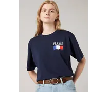T shirt Vintage Levi Red Tab™ Blu / Lft France Navy Blazer Body