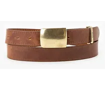 Cintura con placca Marrone / Brown