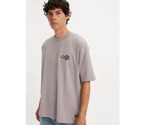 T shirt ® Skateboarding squadrata stampata Grigio / Silver Fox