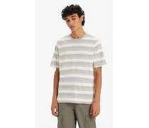 T shirt classica vestibilità comoda Multicolore / Jetty Stripe Bright White
