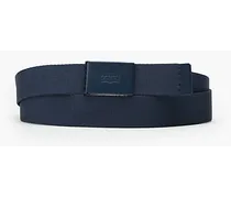 Cintura in tessuto resistente con logo Batwing tono su tono Blu / Navy Blue