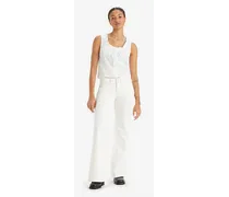 Pantaloni superbassi svasati Bianco / Egret