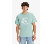 T shirt stampata taglio comodo Verde / Soul Surfari Feldspar