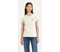 La T shirt Perfect Bianco / Batwing Schoolyard Daisy Sunny Cream