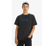 T shirt stampata taglio comodo Nero / Headline Drop Shadow Caviar
