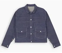 Giacca Trucker ® Made In Japan 1879 stile blusa a pieghe Blu / Lvc 1879 Organic Pleated Blouse