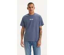 T shirt stampata taglio comodo Blu / Wave Aop Hl Logo Vintage Indigo X