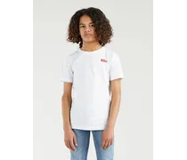 Levi's T shirt con logo Batwing teenager Bianco / White Bianco
