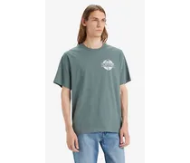 T shirt stampata taglio comodo Verde / Ssnl Boxtab Globe Fir