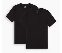 T shirt girocollo slim Confezione da 2 Nero / Black