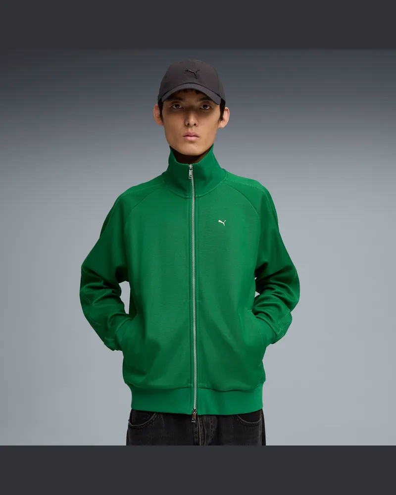 Puma Giacca da corsa T7 da uomo, Abbigliamento, Verde Green