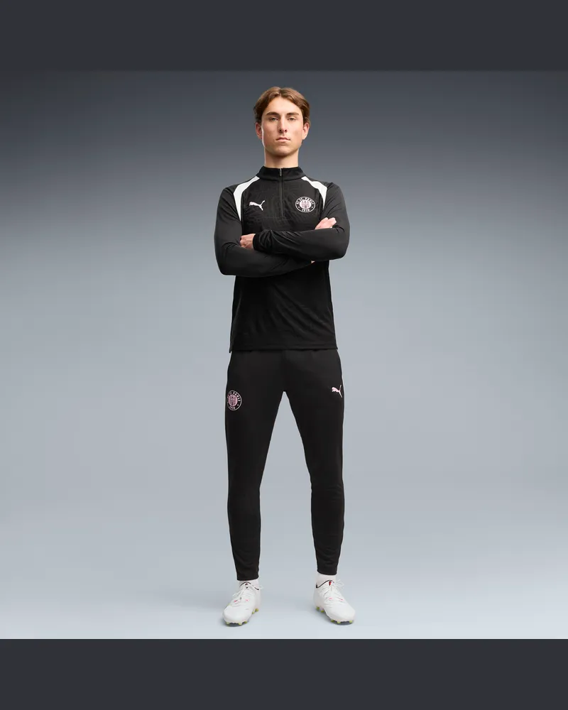 Puma Pantaloni da training FC St. Pauli Club da uomo, Accessori, Nero Black