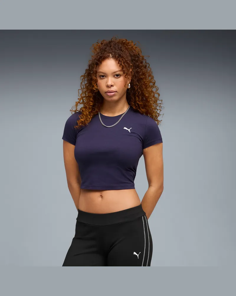 Puma T-shirt WARDROBE ESS da donna, Abbigliamento, Viola Purple