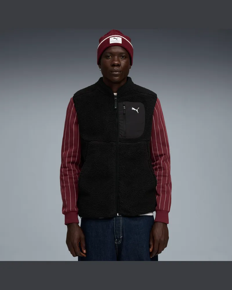 Puma Gilet invernale TECH da uomo, Abbigliamento, Nero Black