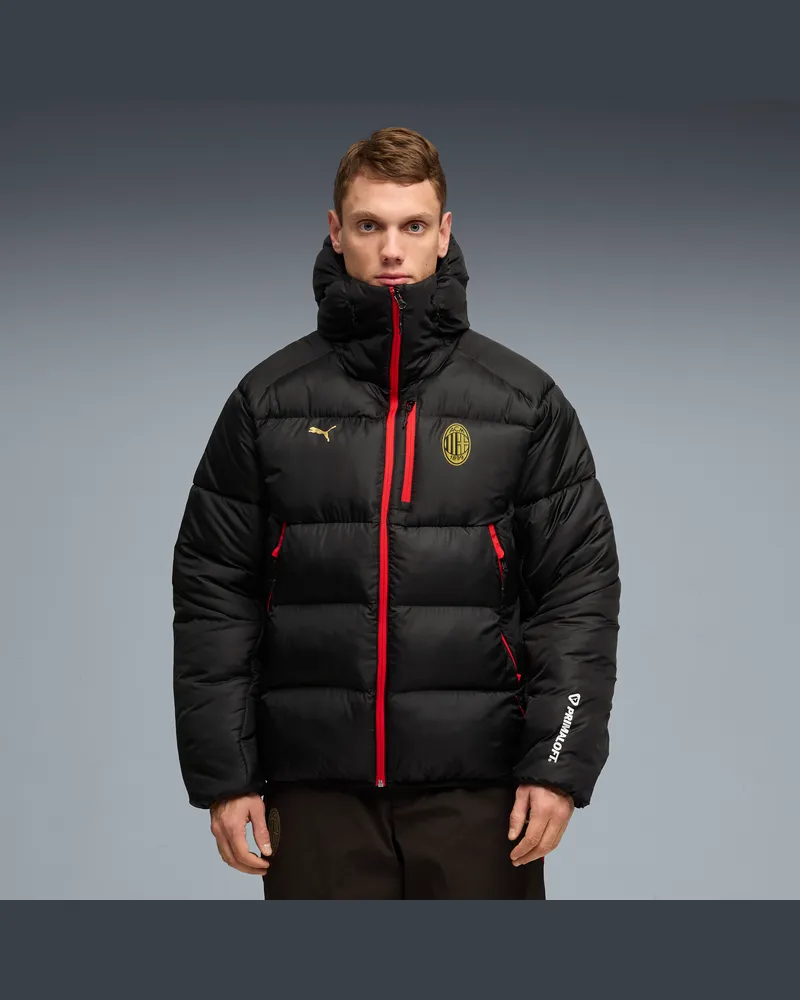 Puma Piumino AC Milan TECH PrimaLoft® da uomo, Abbigliamento, Nero Black
