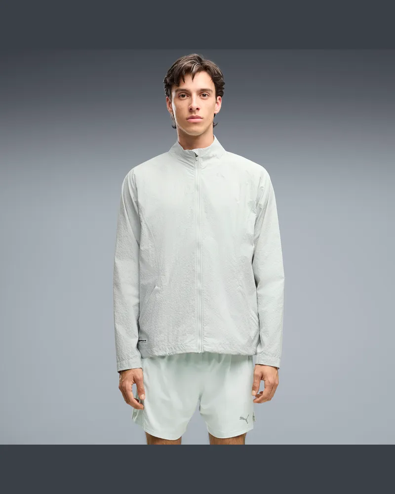 Puma Giacca Brightstride windCELL da uomo, Abbigliamento, Verde Green